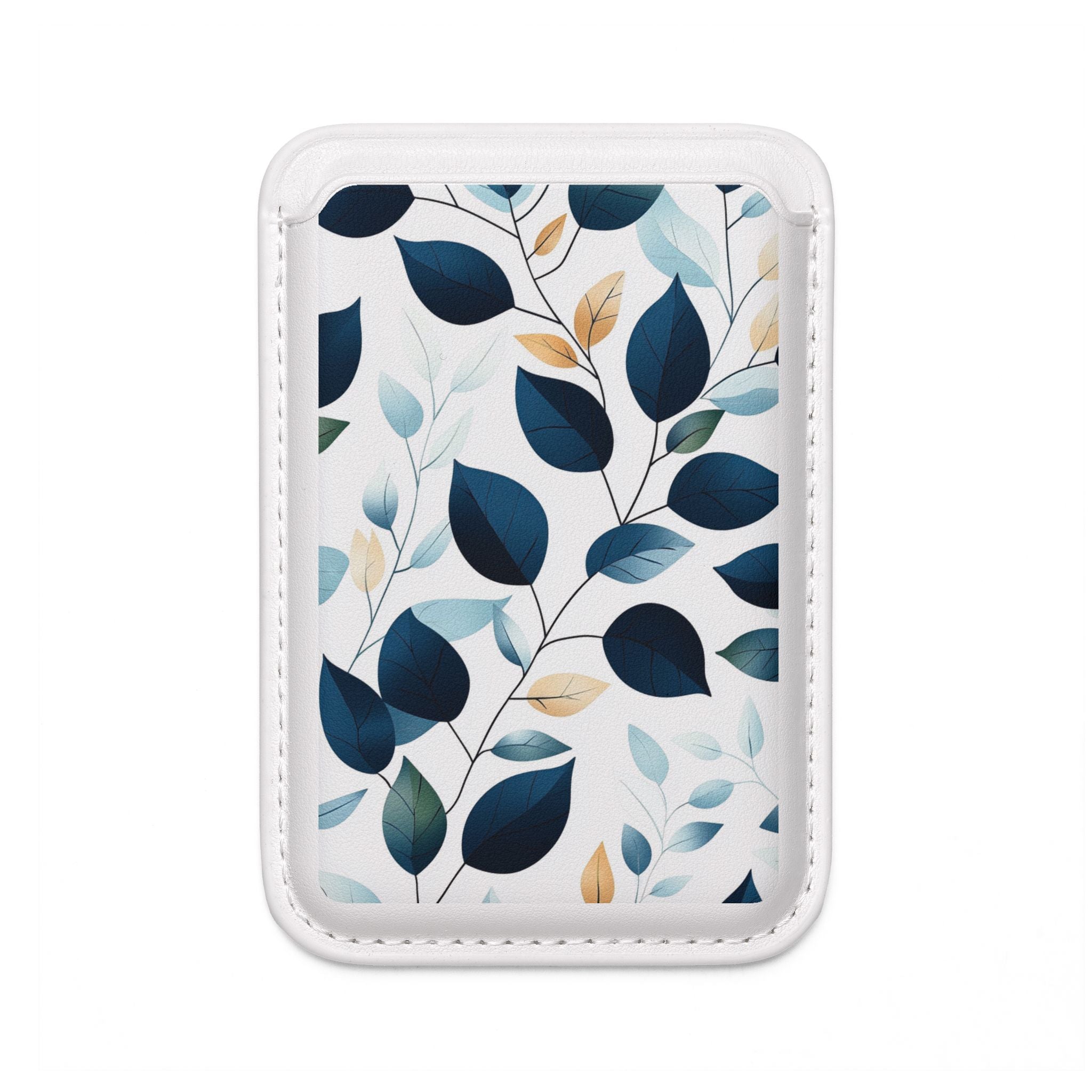 Navy Leaf Veins Wallet – MagSafe Ready