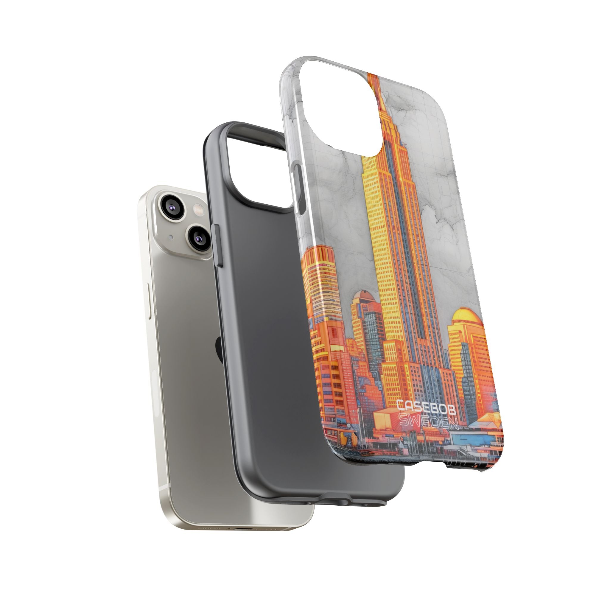 Vibrant City Skyline iPhone 14 - Tough