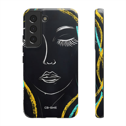 Vivid Minimalist Portrait - Samsung Case