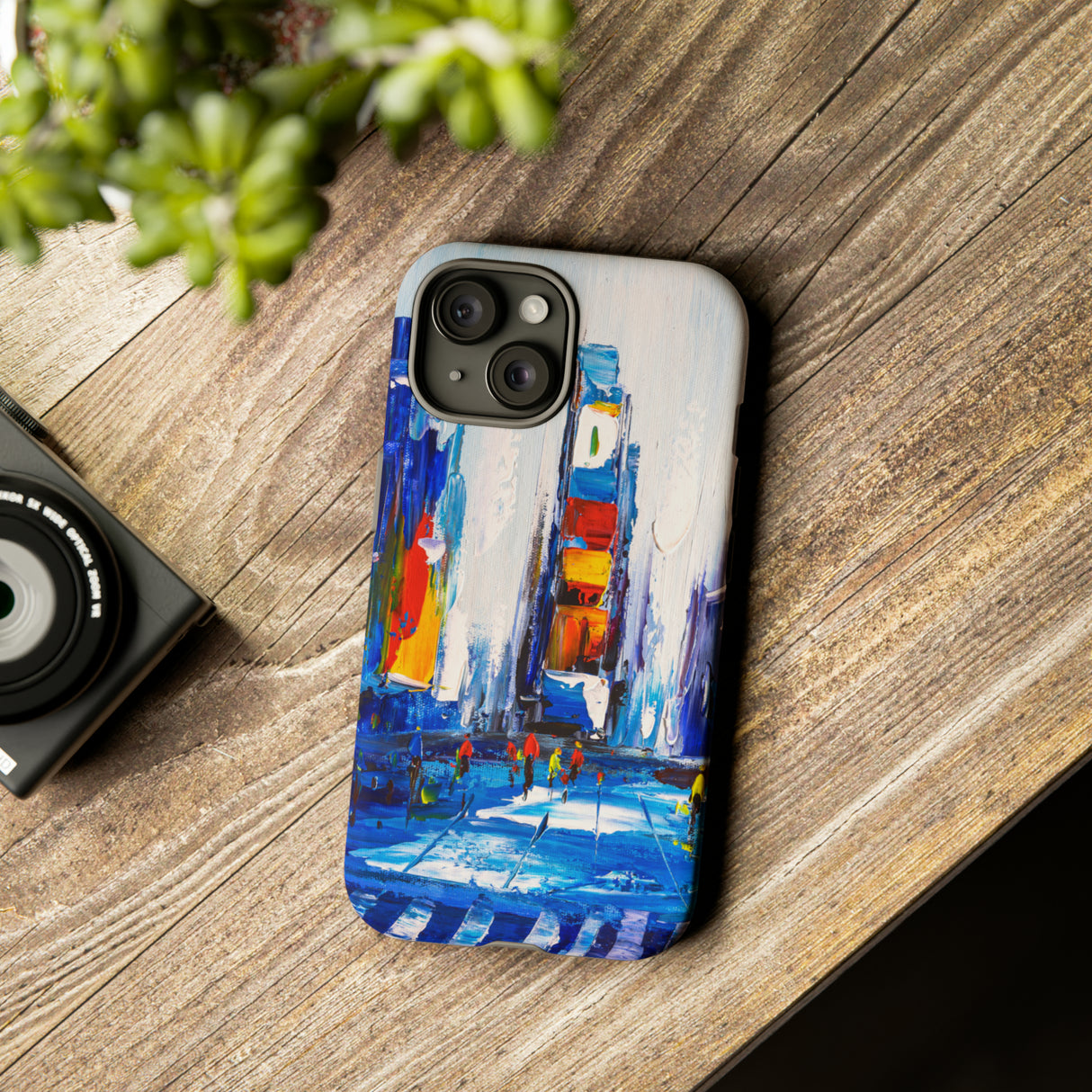 Oil Painting - City View of New York - Protective Phone Case