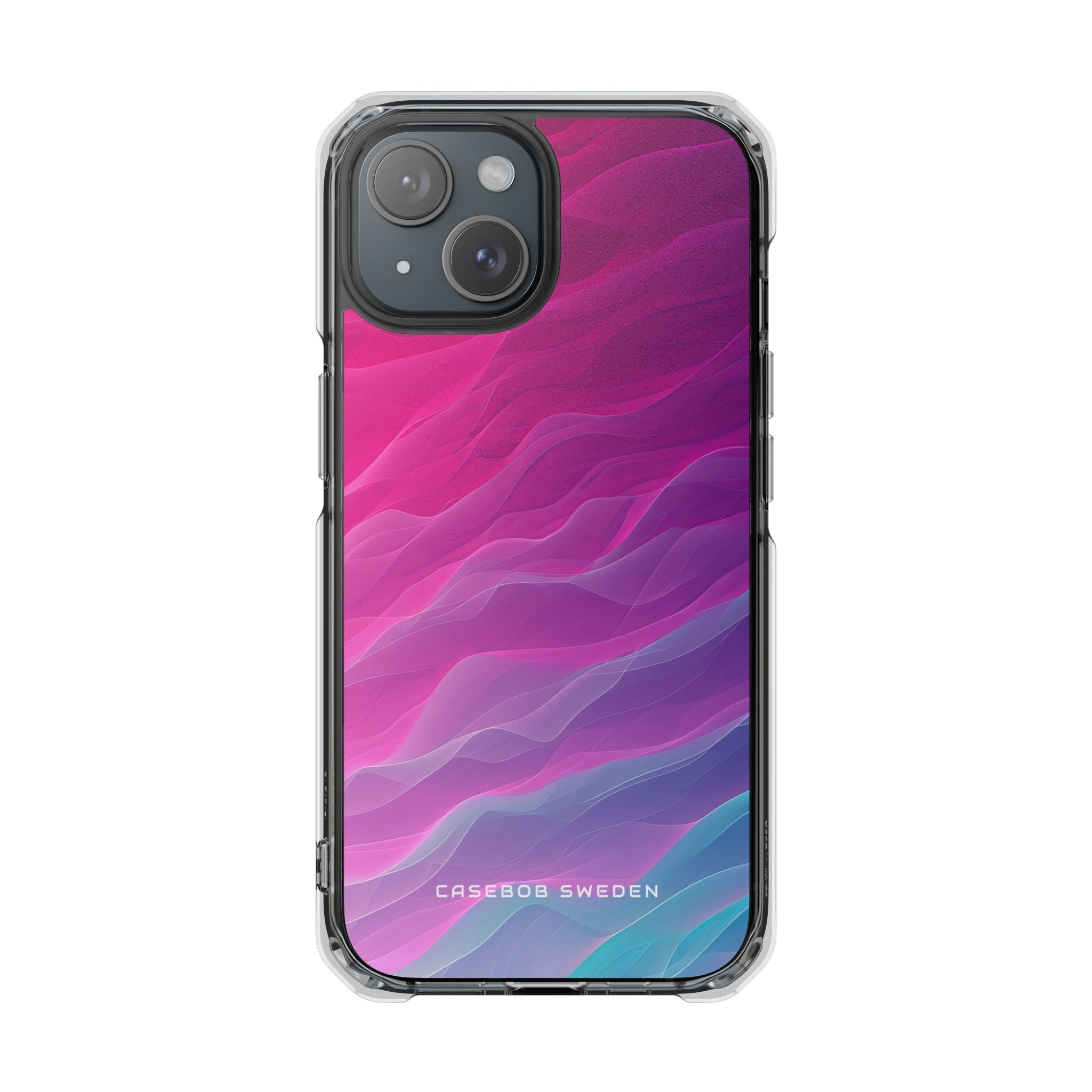 Gradient Oceanflow Waves iPhone 15 - Clear Impact Phone Case