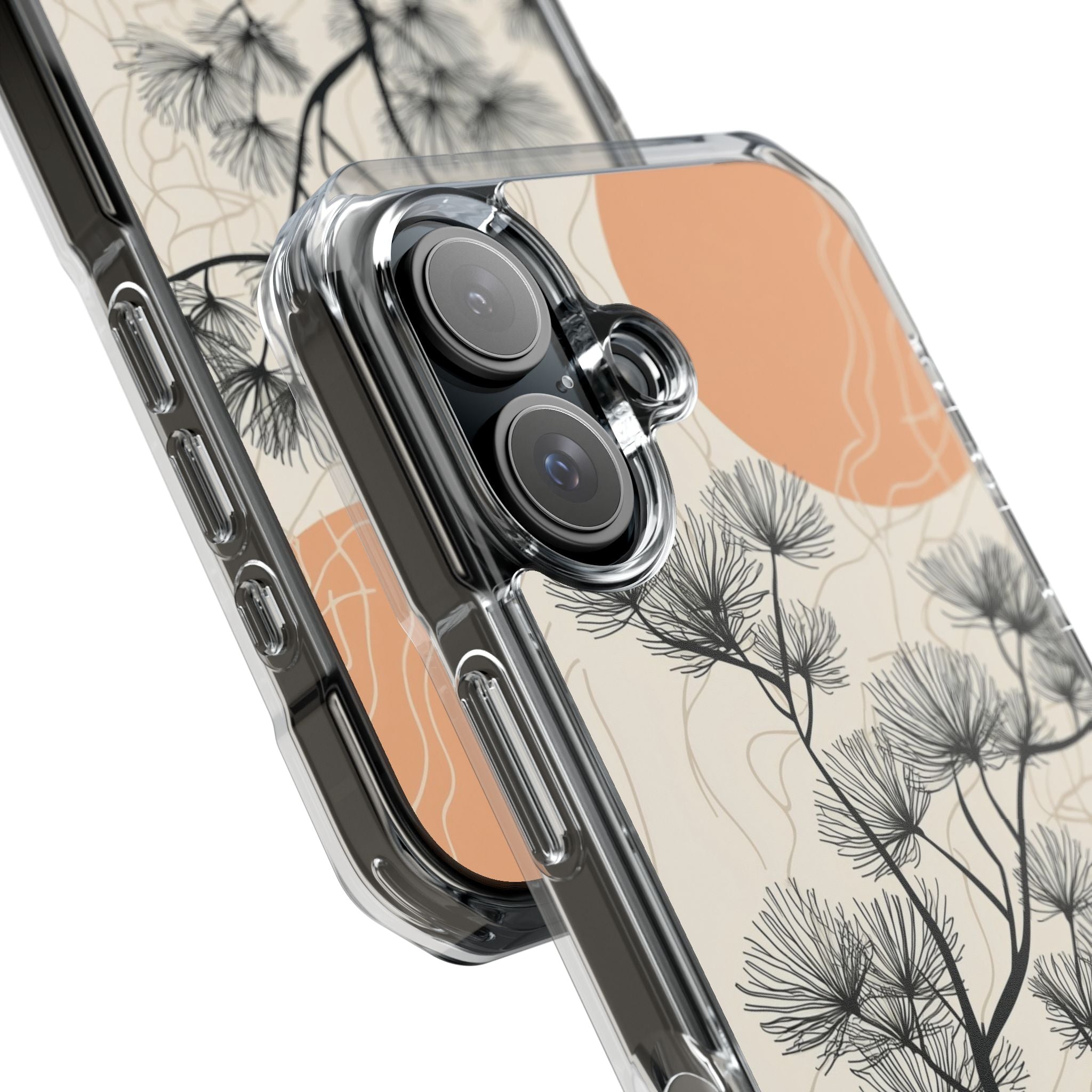 Spiky Tree Sunset iPhone 15 Case - Impact