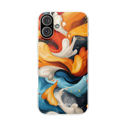 Crimson Ribbon iPhone 16 Plus Case - Soft