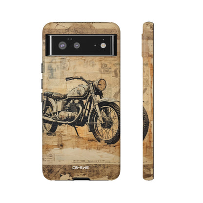 Vintage Motorcycle Collage - Google Pixel Case