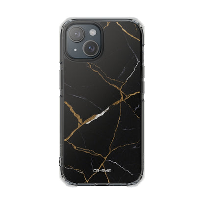 Golden Veins Emerge iPhone Case - Impact