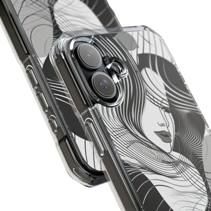 Orange Wave Motion iPhone 16 - Impact Clear+