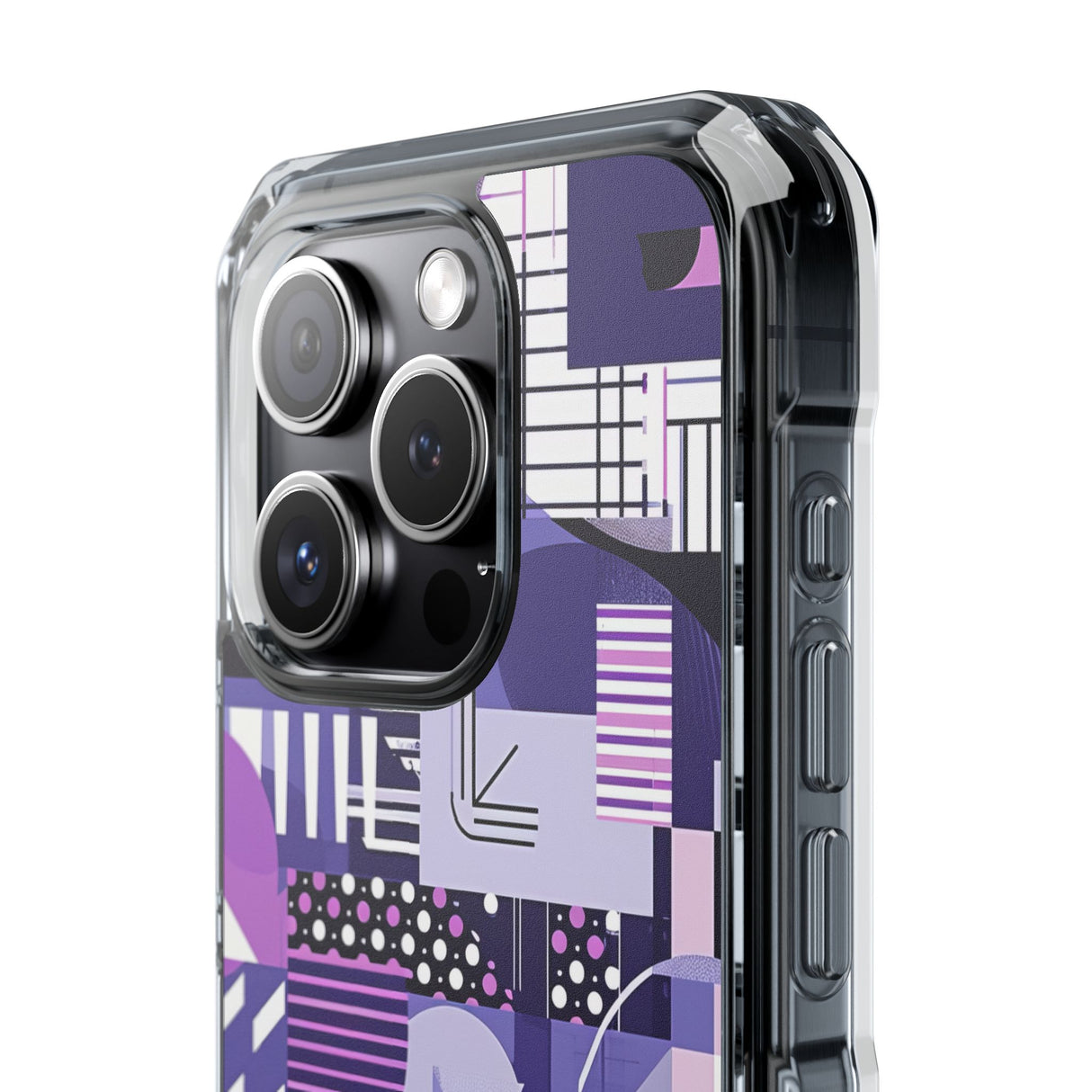 Ultra Violet Design | Handyhülle für iPhone (Clear Impact Case – magnetisch)