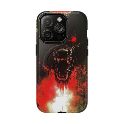 Crimson Wolf iPhone 14 Pro Case - Tough+