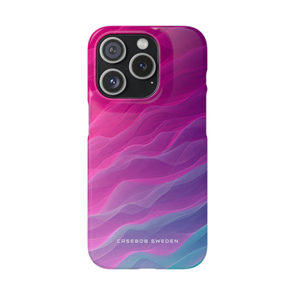 Gradient Oceanflow Waves iPhone 15 - Slim Phone Case