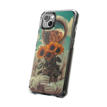 Sunflower Astronaut iPhone 14 Plus Case - Impact