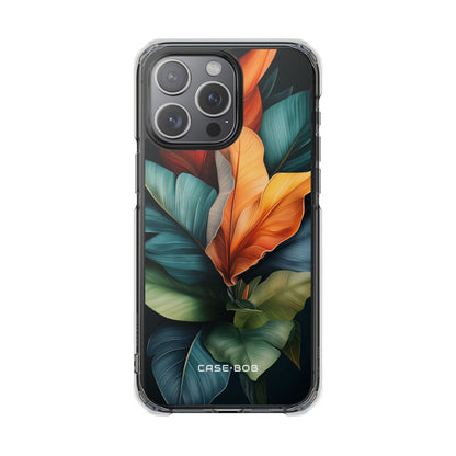 Tropical Leafburst iPhone 15 Pro Max Case - Impact