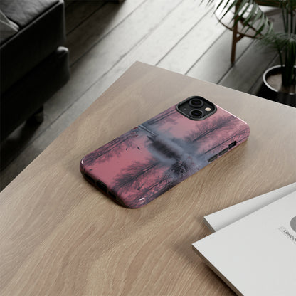 Pink Winter Lake Whisper - Protective Phone Case