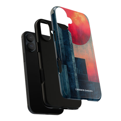 Abstract Geometric Skyline - Tough iPhone 16 Phone Case