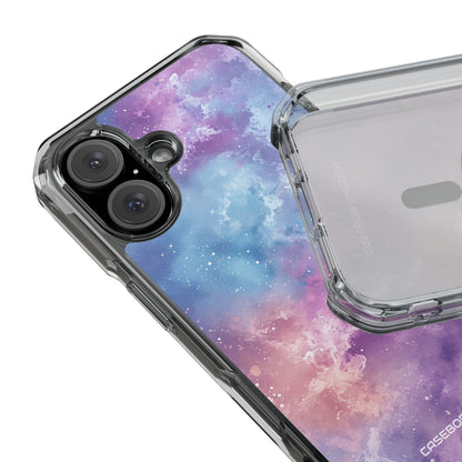 Cosmic Nebula Swirls - Clear Impact iPhone 16 Phone Case