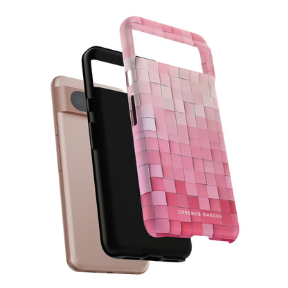 Gradient Pink Mosaic Google Pixel 8 - Tough Phone Case