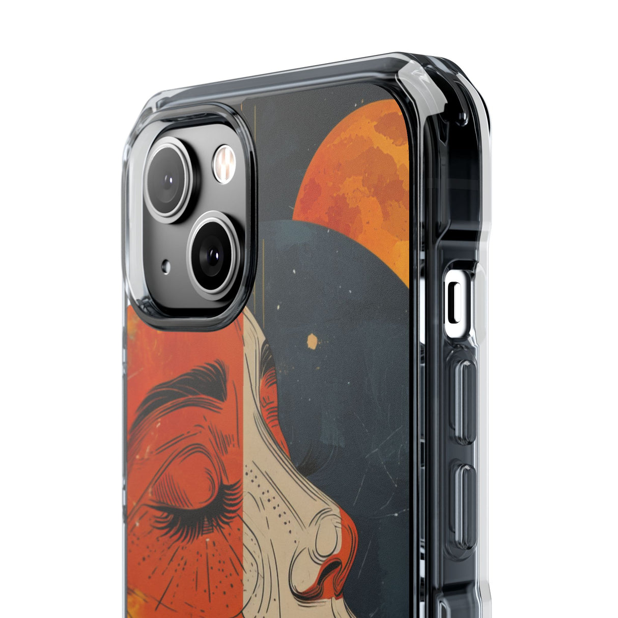 Celestial Duality - Phone Case for iPhone (Clear Impact - Magnetic)