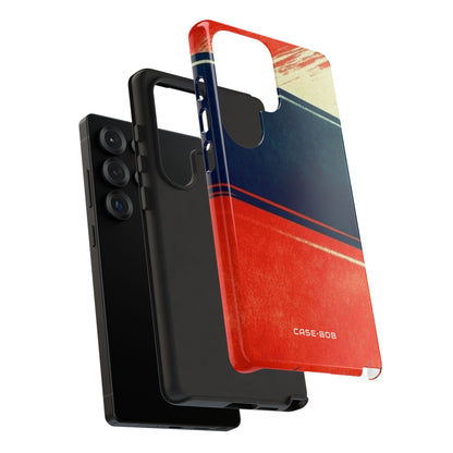 Blue Diagonal Motion Samsung S25 Ultra Case - Tough