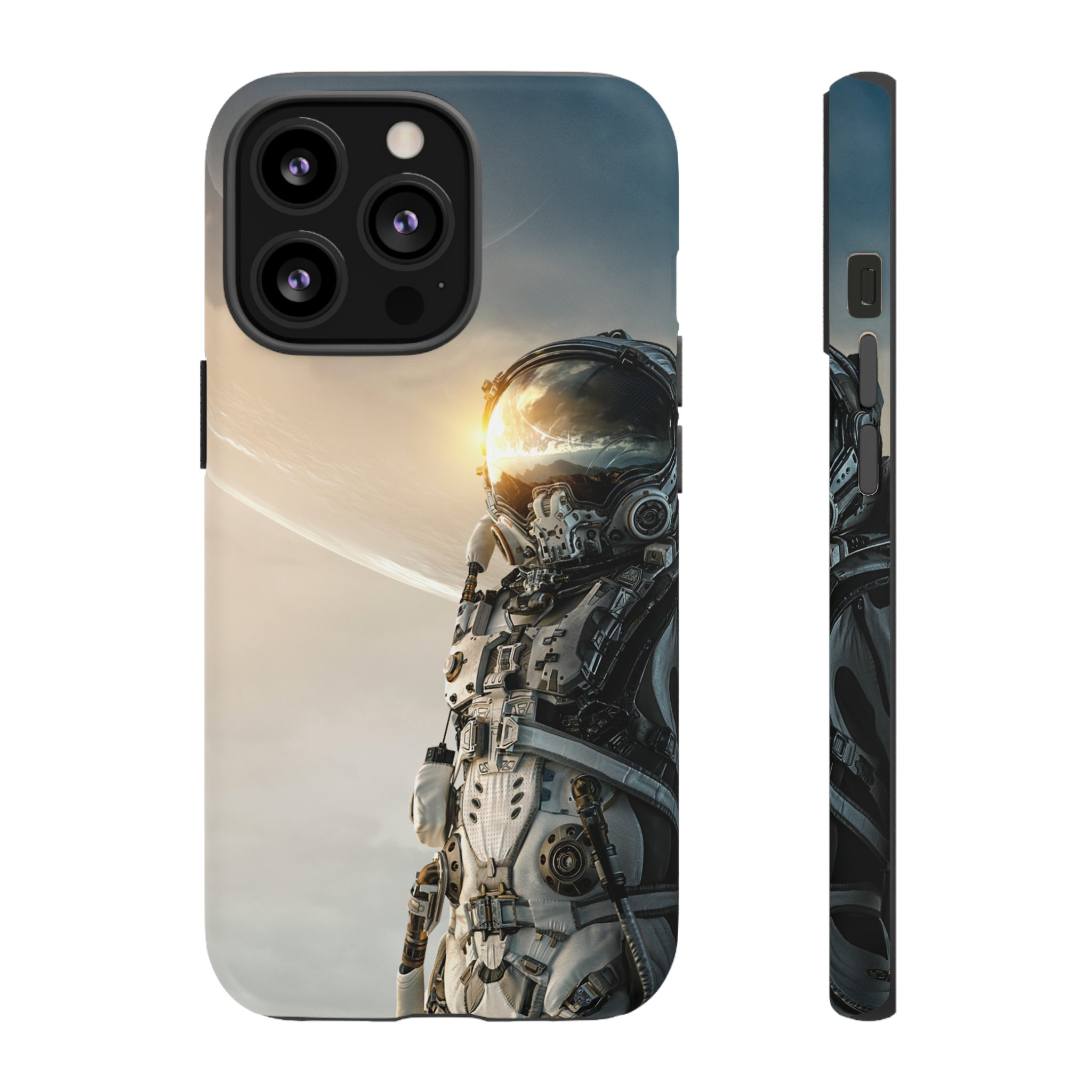 Astronaut on unexplored planet - Protective Phone Case