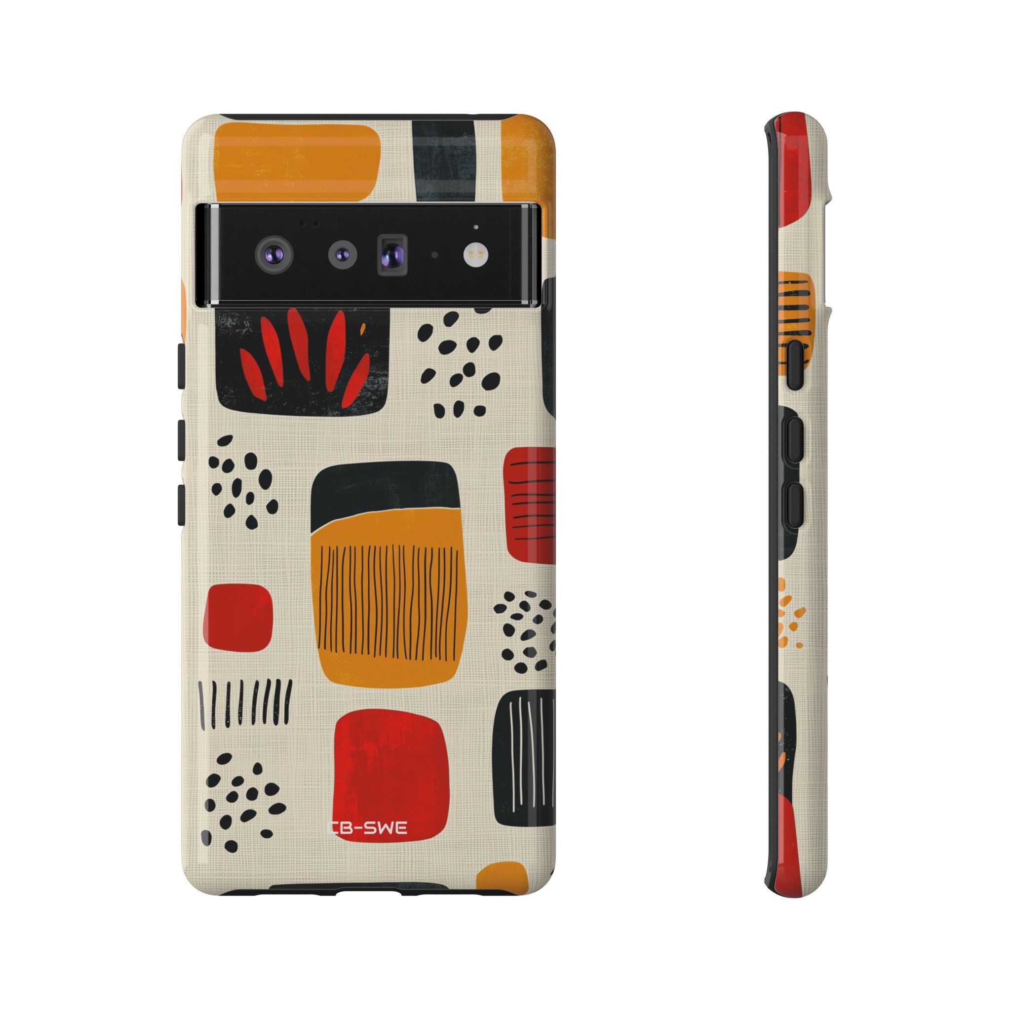 Vibrant Shapes Dance - Google Pixel Case