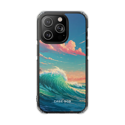 Turquoise Curl iPhone 14 Pro Case - Impact