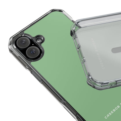 Dark Sea Green iPhone 16 - Clear Impact Phone Case