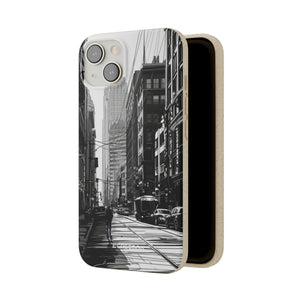 Noir Urban Serenity | Biodegradable Phone Case