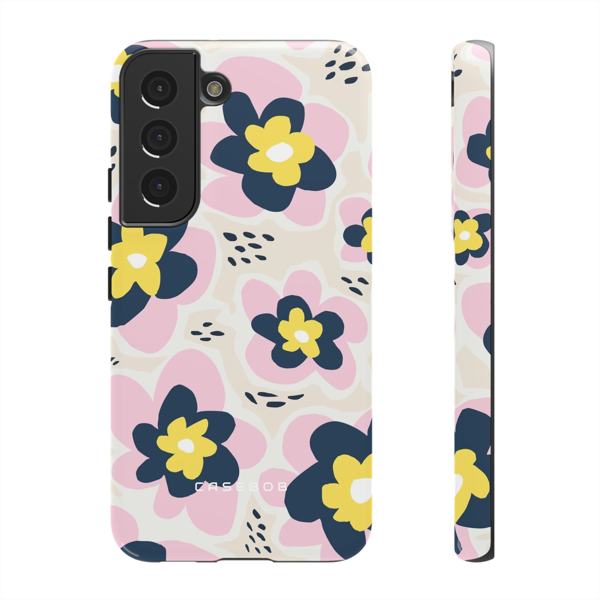 Pink Happy Flower - Protective Phone Case