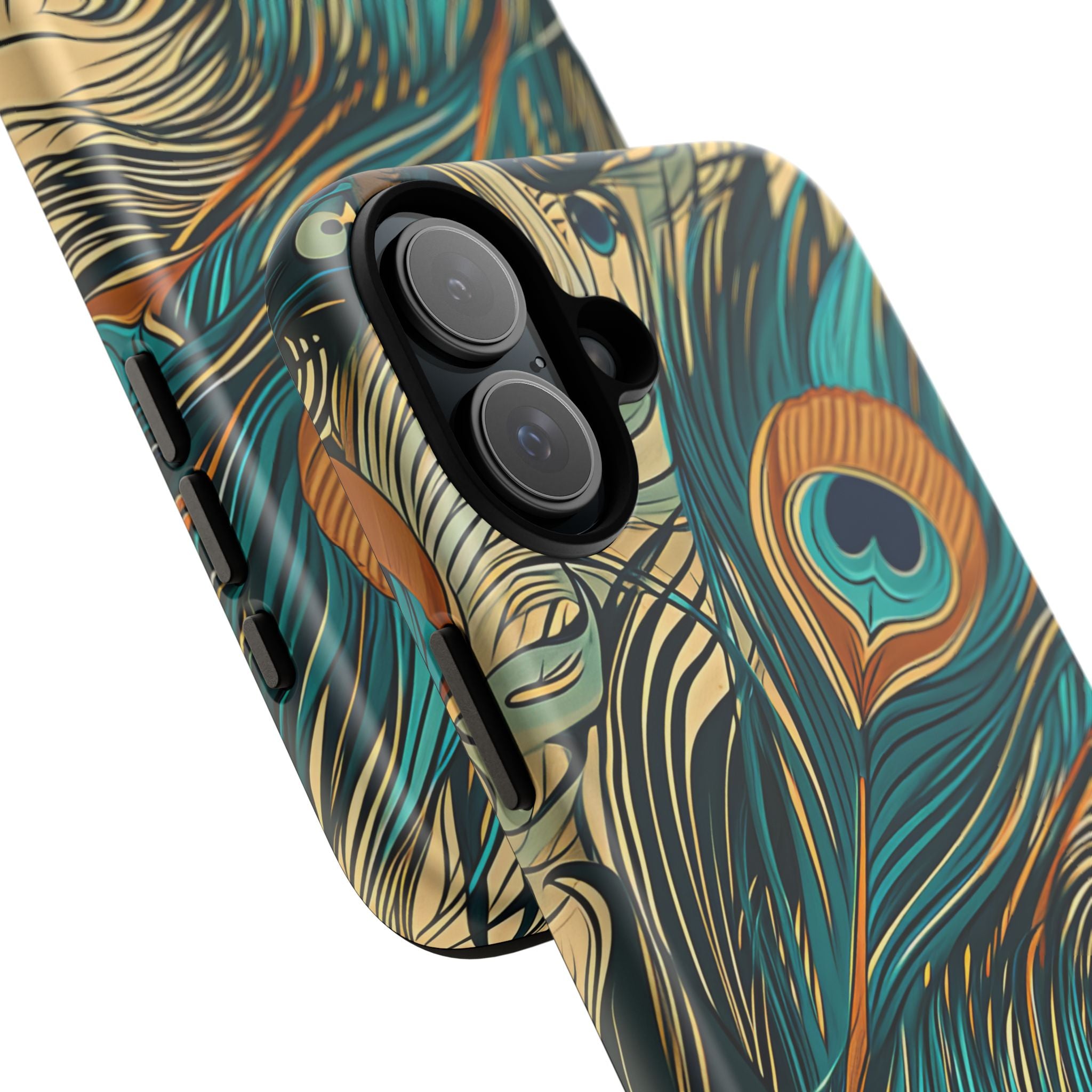 Art Nouveau Peacock Elegance iPhone 16 - Tough Phone Case