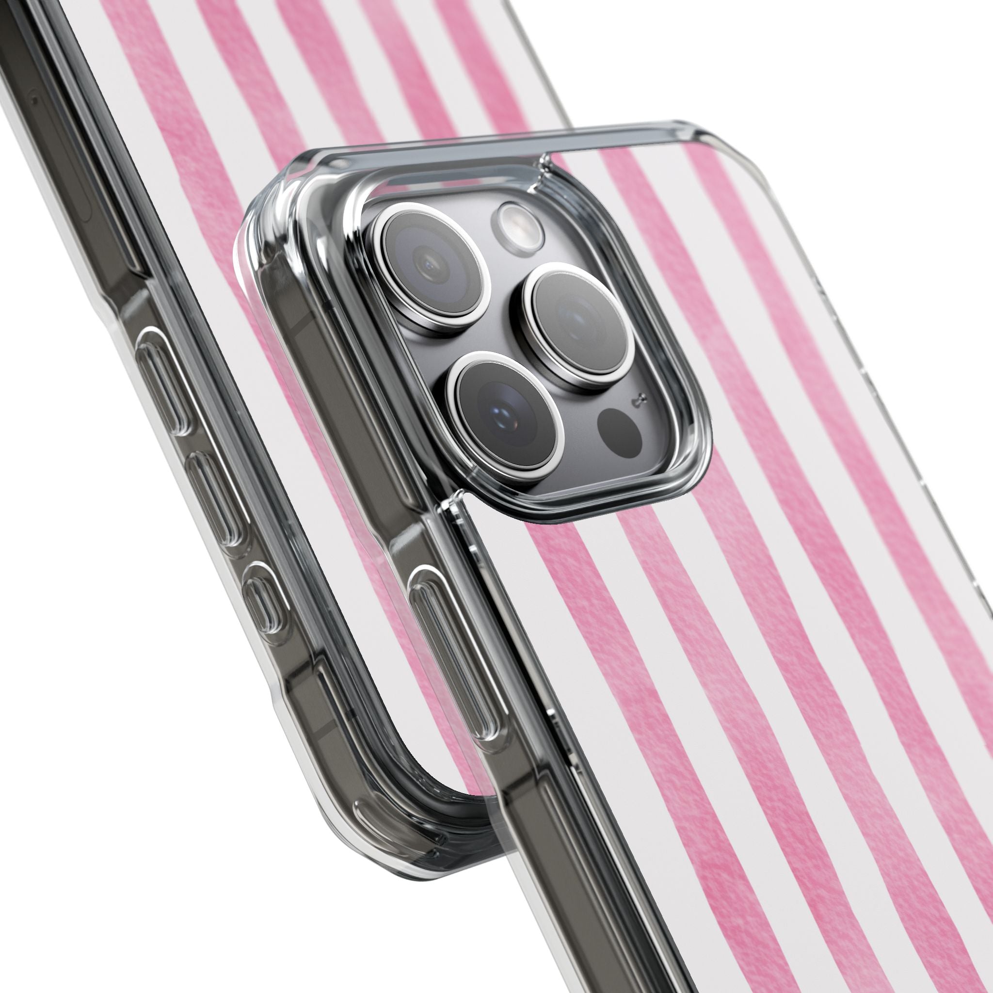 Pink Watercolor Stripes iPhone Case - Impact