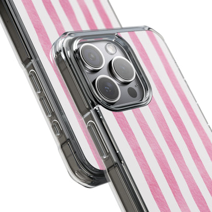 Pink Watercolor Stripes iPhone Case - Impact
