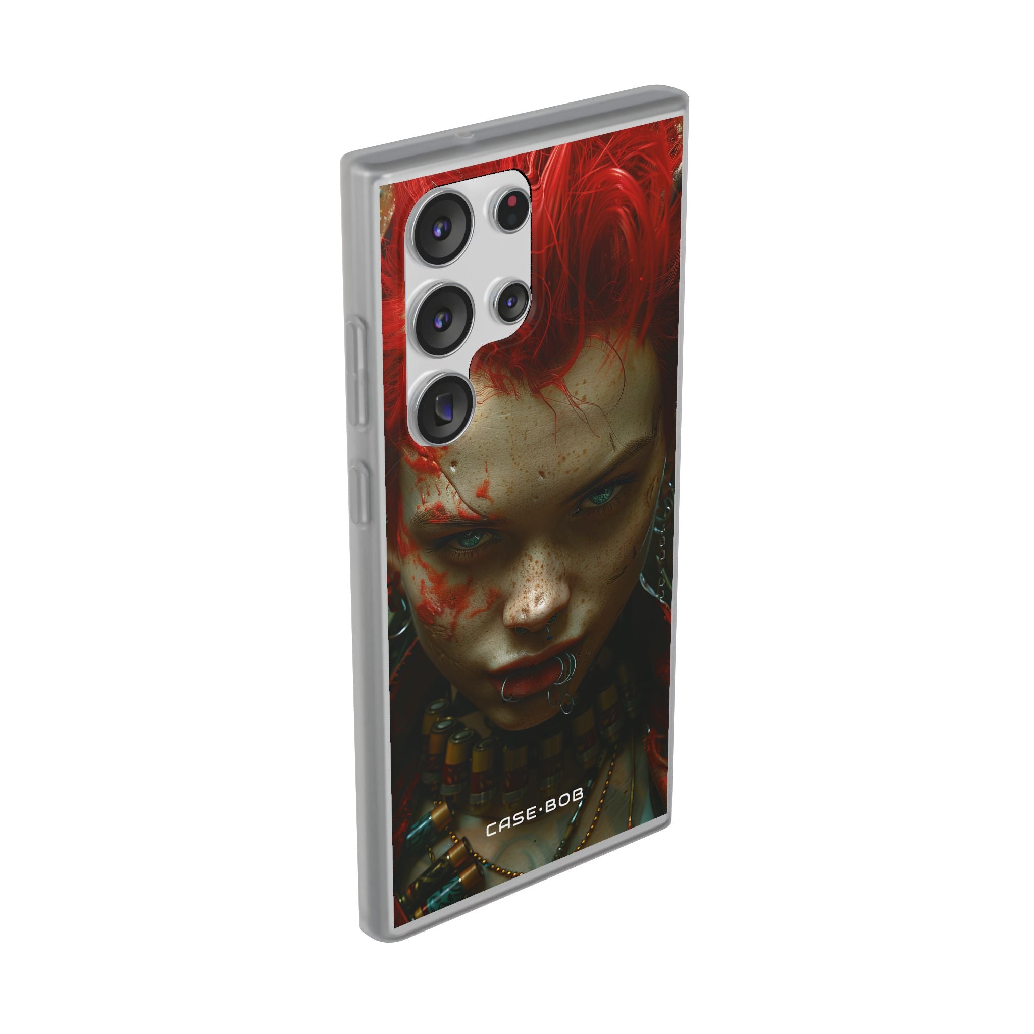 Red Spike Gaze Samsung S23 Ultra Case - Soft