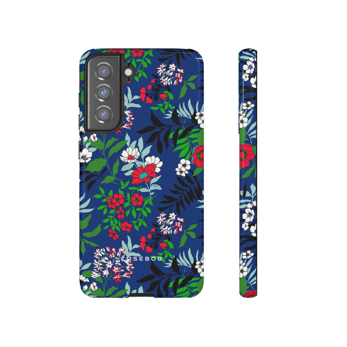 Blue Art Flowerfield - Protective Phone Case