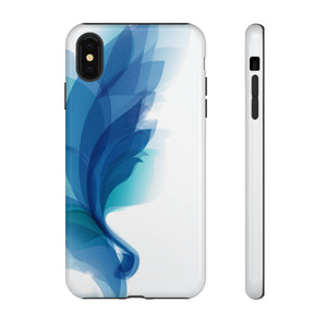 Blue Feathers - Protective Phone Case