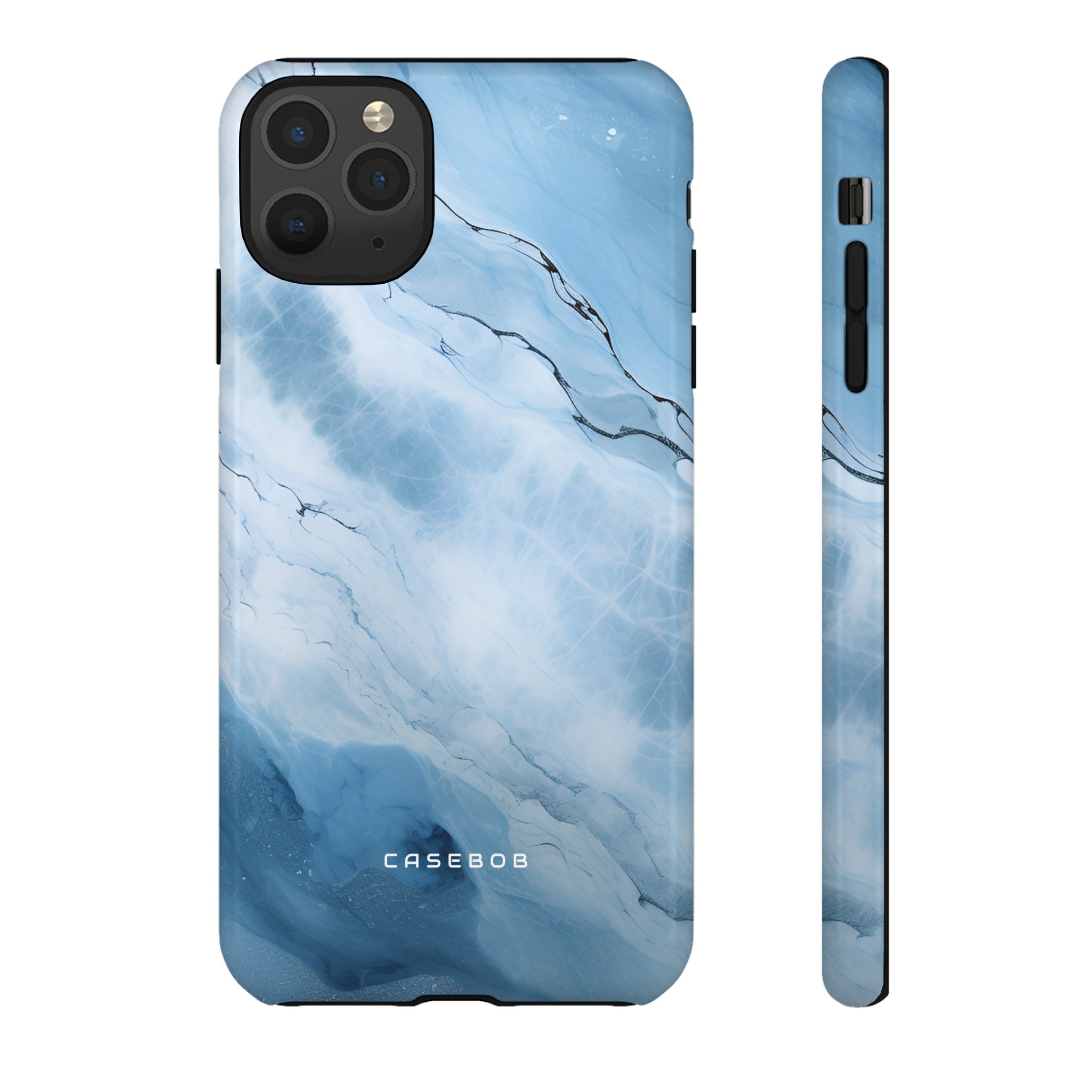 Light Navy Marble - Protective Phone Case