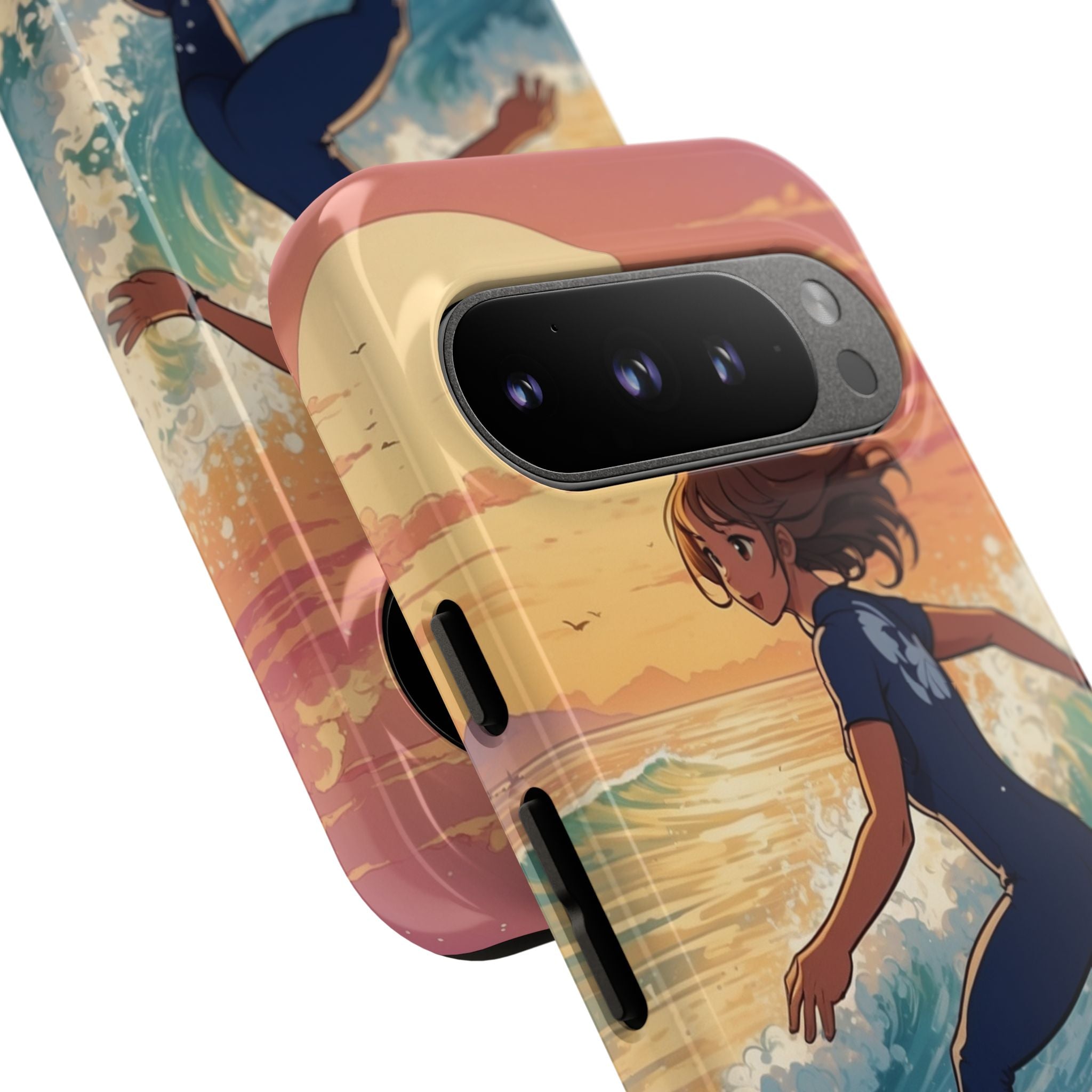 Surfing Into Sunset - Google Pixel Case