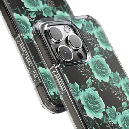 Turquoise Rose Symphony iPhone Case - Impact