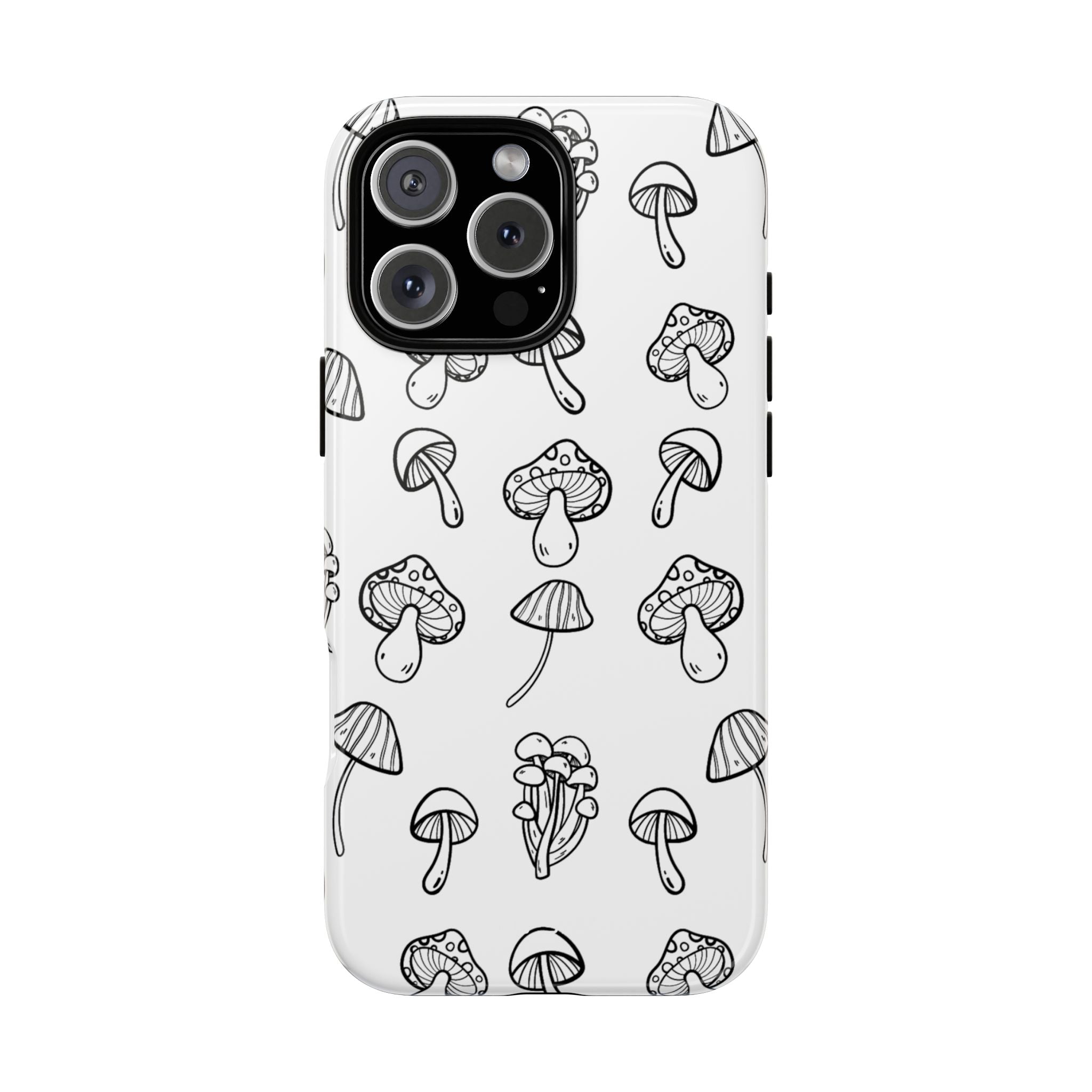 Mushroom Line Play - iPhone Case
