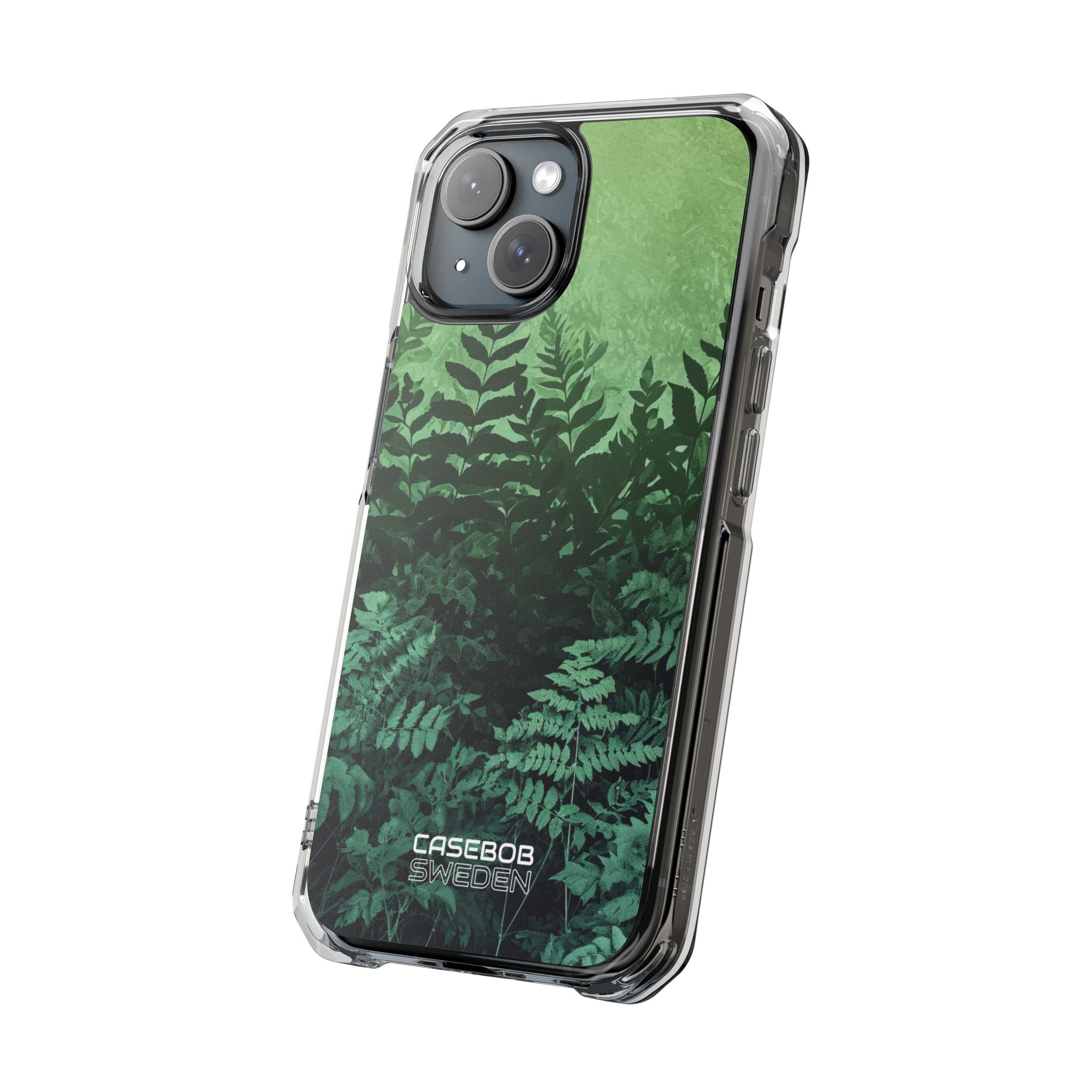 Verdant Fern Silhouettes iPhone 15 - Impact Clear+