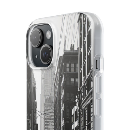 Urban Cityscape Line Perspective iPhone 15 - Flexi Phone Case