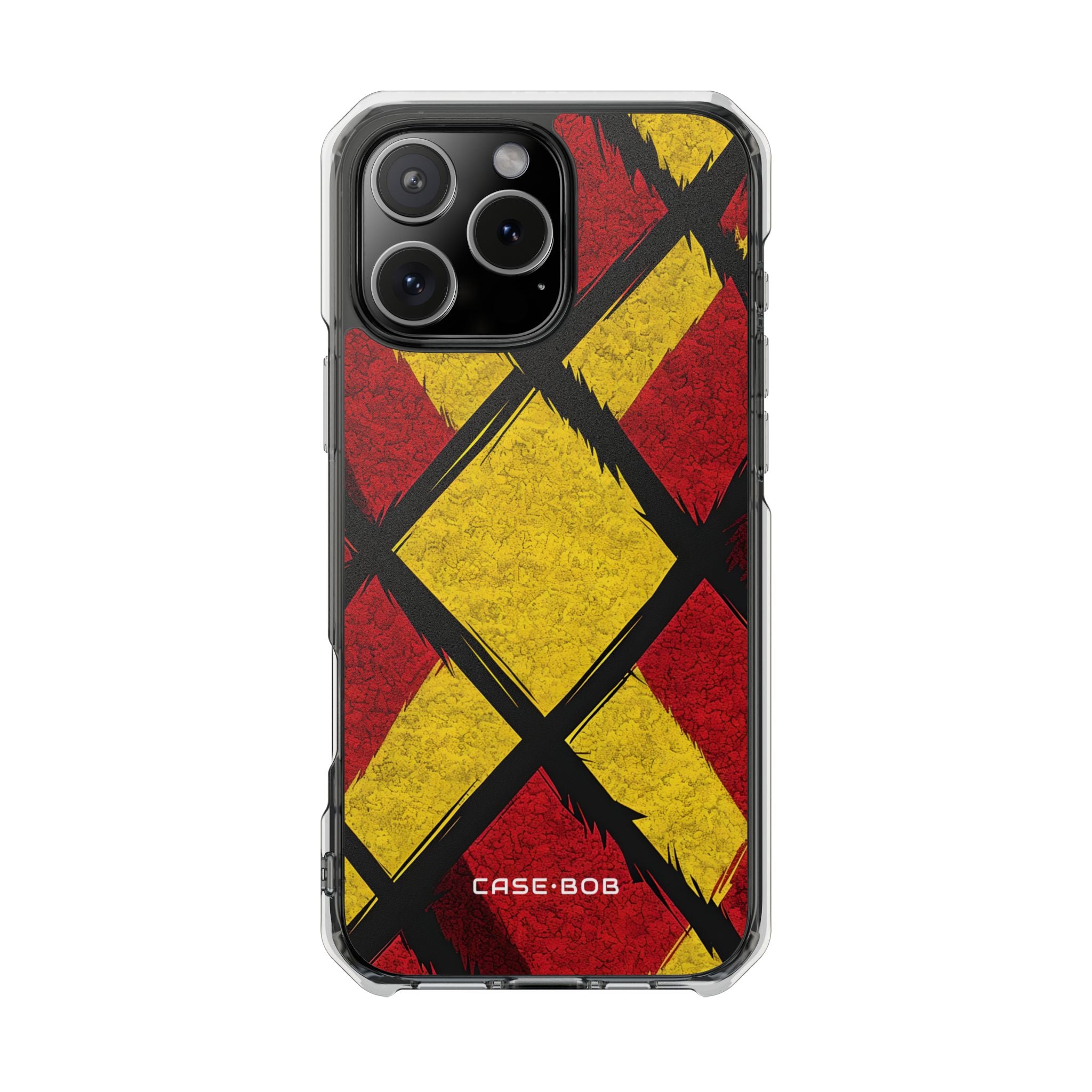 Cracked Diamond Grid iPhone 16 Pro Max - Impact