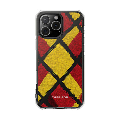 Cracked Diamond Grid iPhone 16 Pro Max - Impact