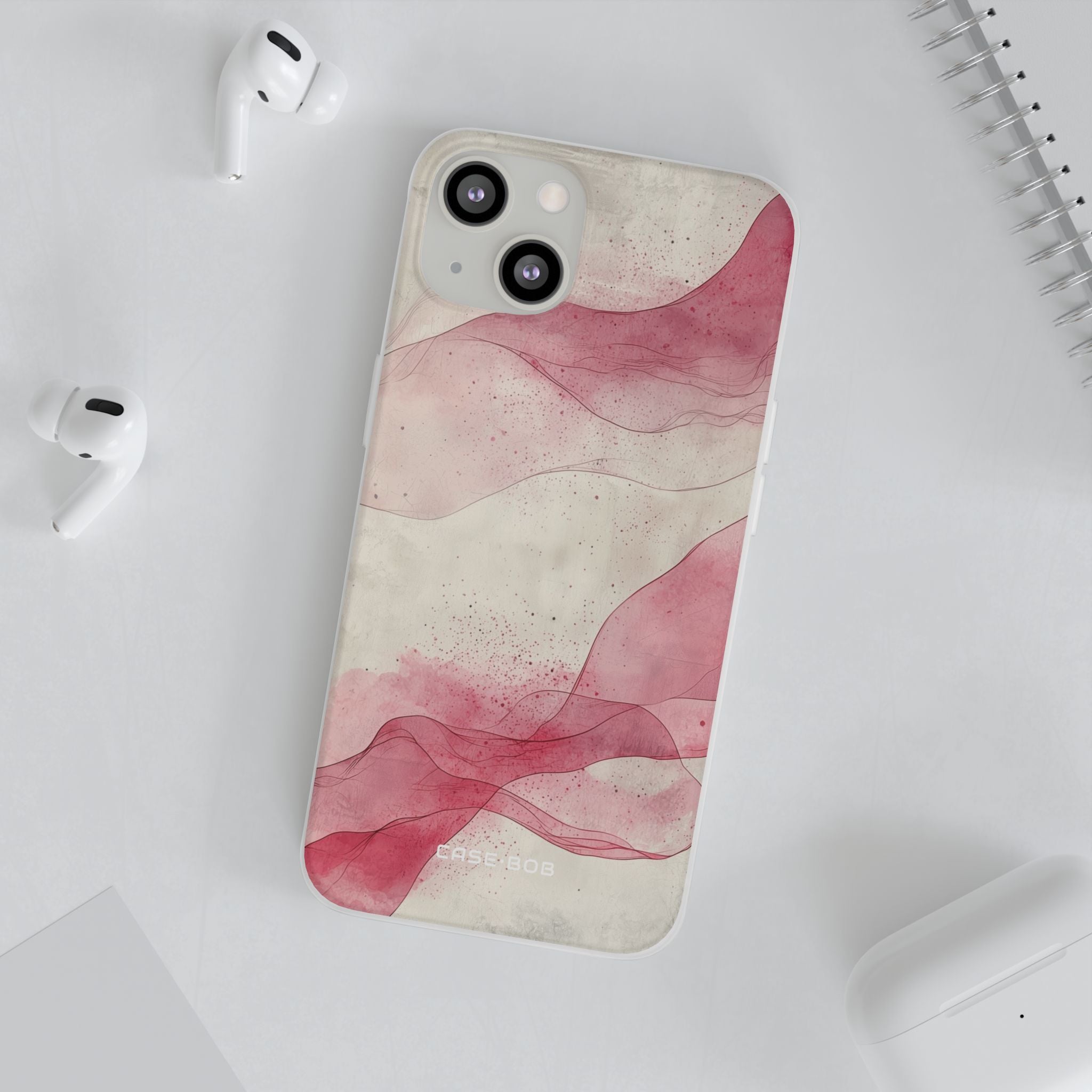 Crimson Waves iPhone 13 - Soft