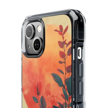 Orange Sun Harmony - Clear Impact iPhone 14 Phone Case