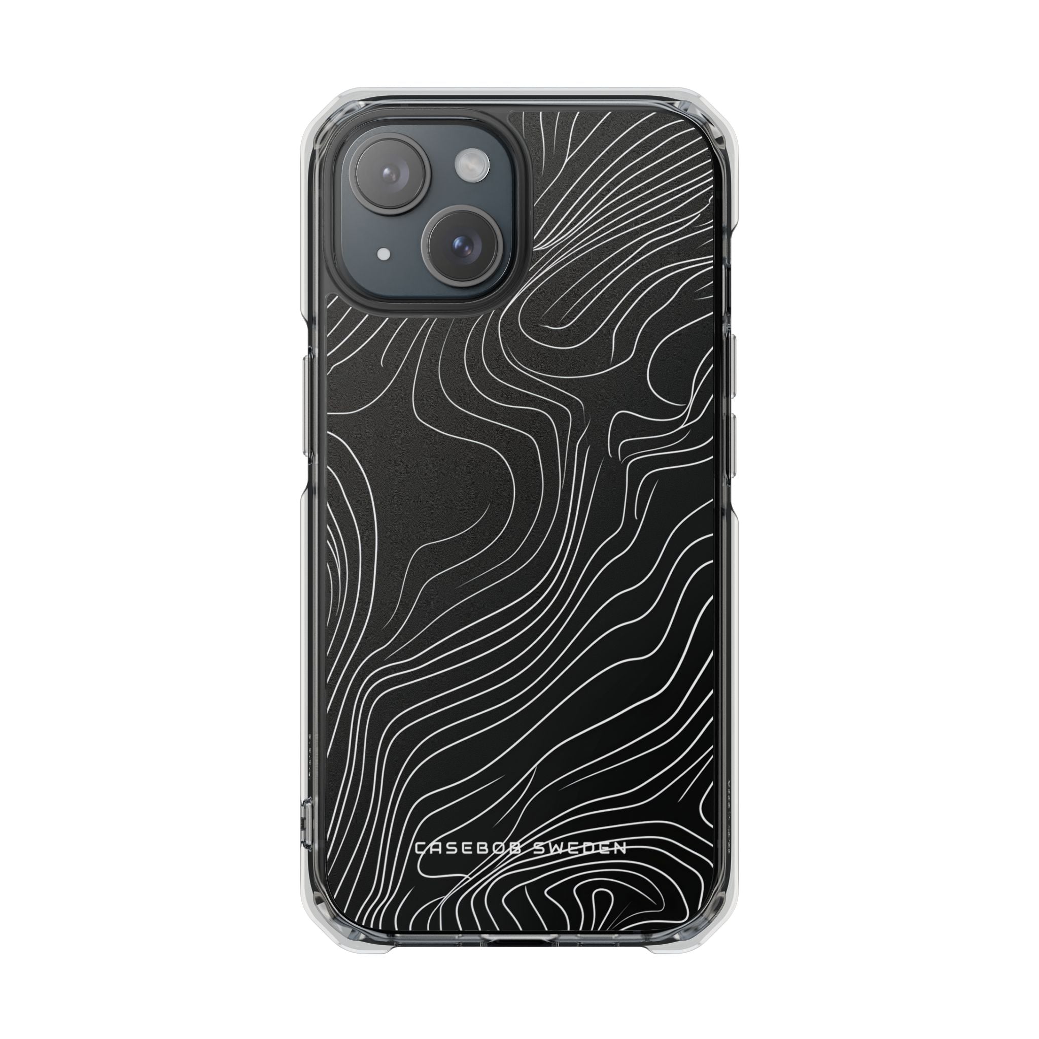 Contour Waveform Flow iPhone 15 - Clear Impact Phone Case