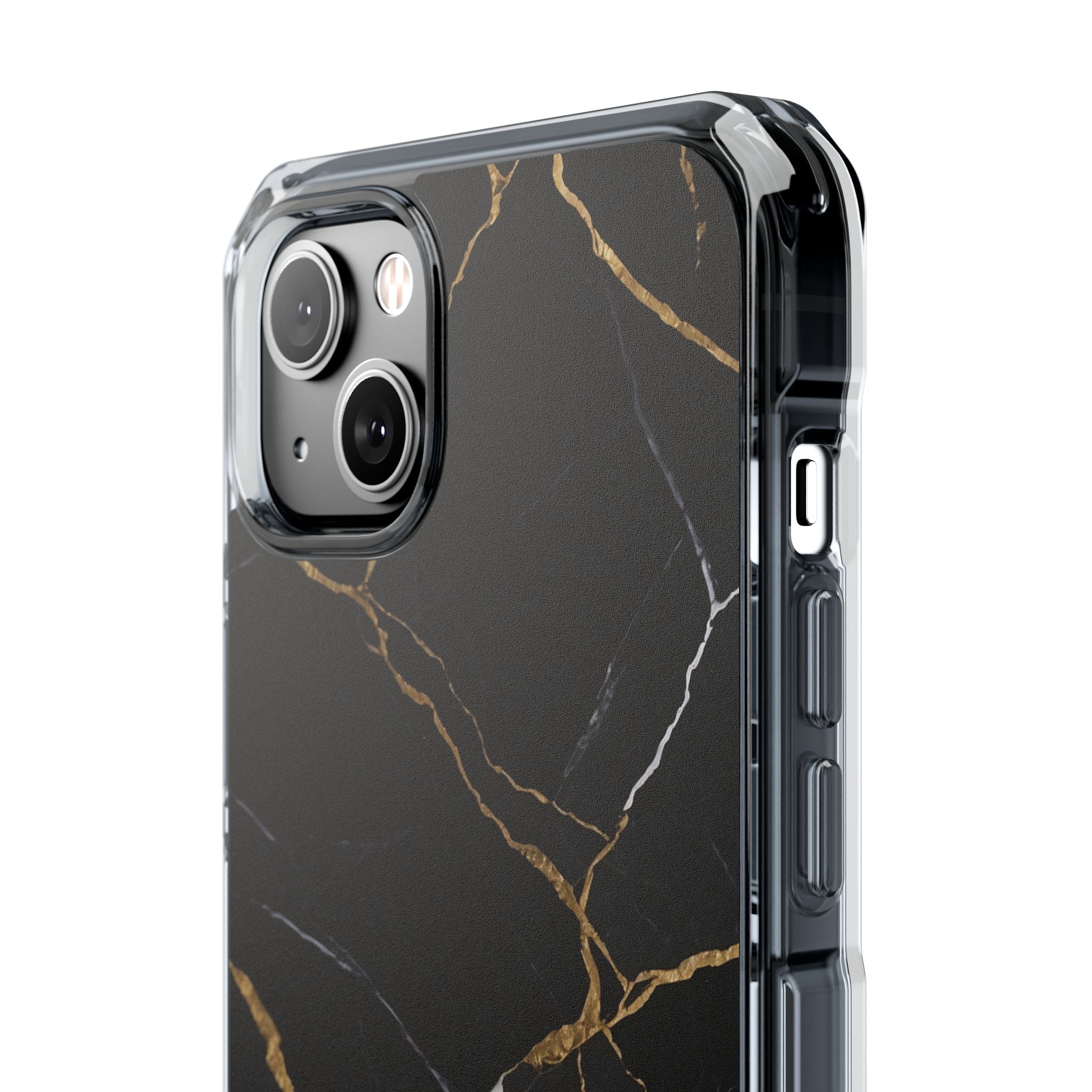 Golden Veins Emerge iPhone Case - Impact