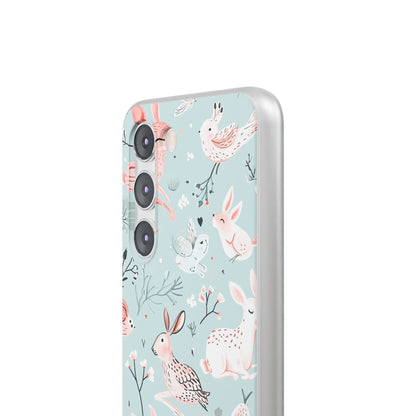 Whimsical Bunny Blossom - Flexi Samsung S23 Phone Case