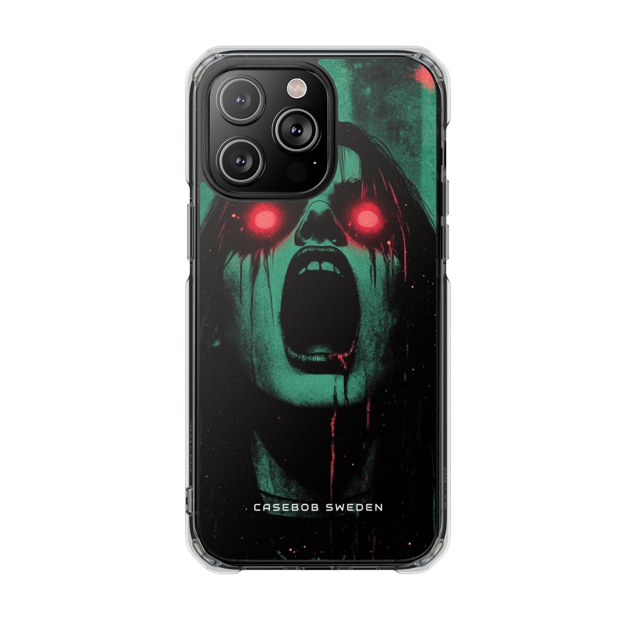 Haunting Glow of Gothic Eyes iPhone 14 - Clear Impact Phone Case