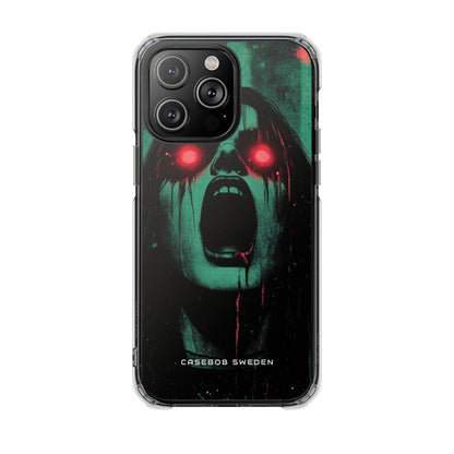 Haunting Glow of Gothic Eyes iPhone 14 - Clear Impact Phone Case