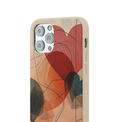 Abstract Heart Harmony | Biodegradable Phone Case