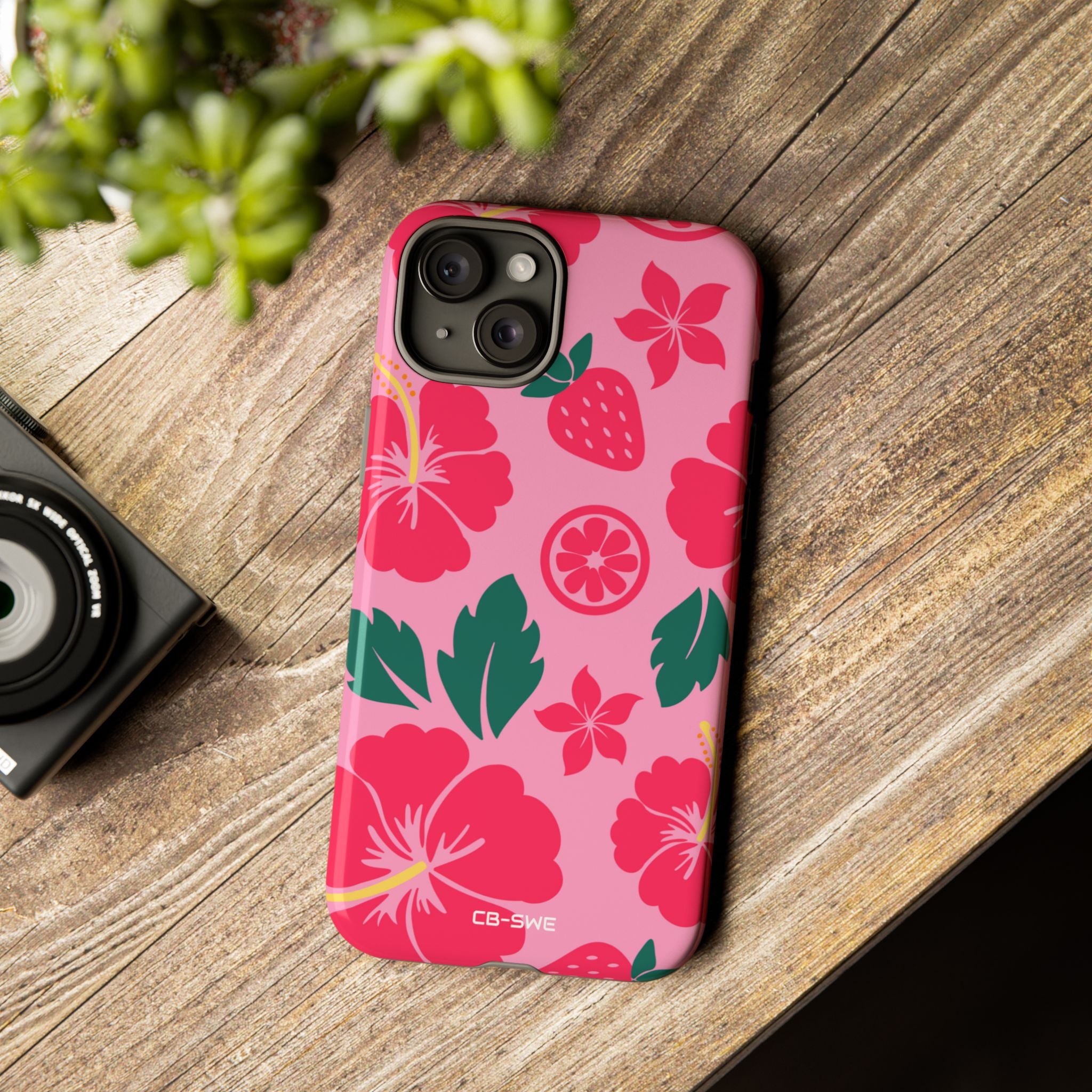 Tropical Hibiscus Harmony - iPhone Case